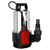 Насос фекальный JEMIX SGPS 750 (ФНН-225-8), (Корпус нерж.сталь.0,75КВт, напор 8 м, произв. 13,5 куб.м/час) Диаметр всасываемых частиц 35 мм.