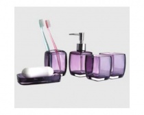 F 301-3  набор аксессуаров для ванны (фиолетовый)