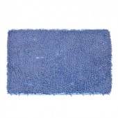 462-045 Коврик VETTA ванна из микрофибры синий 50*80