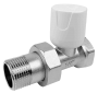 G266.04 Клапан  ручной регулировки прямой 1/2 вн/нар. радиаторн. GAPPO Kvs1.2 м3/ч,
