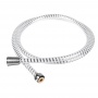 Шланг для душа RAIN 150см, 1/2"(Имп)-1/2"(Имп), ПВХ, латунь, антитвист, серебристо-белый